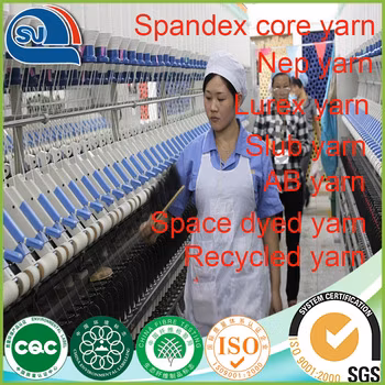 Tt Tr Tc Cr PV PE Pr Необработанная белая окрашенная вискозная пряжа из хлопка, полиэстера и вискозы (5–120 с) (сертификат: Oeko